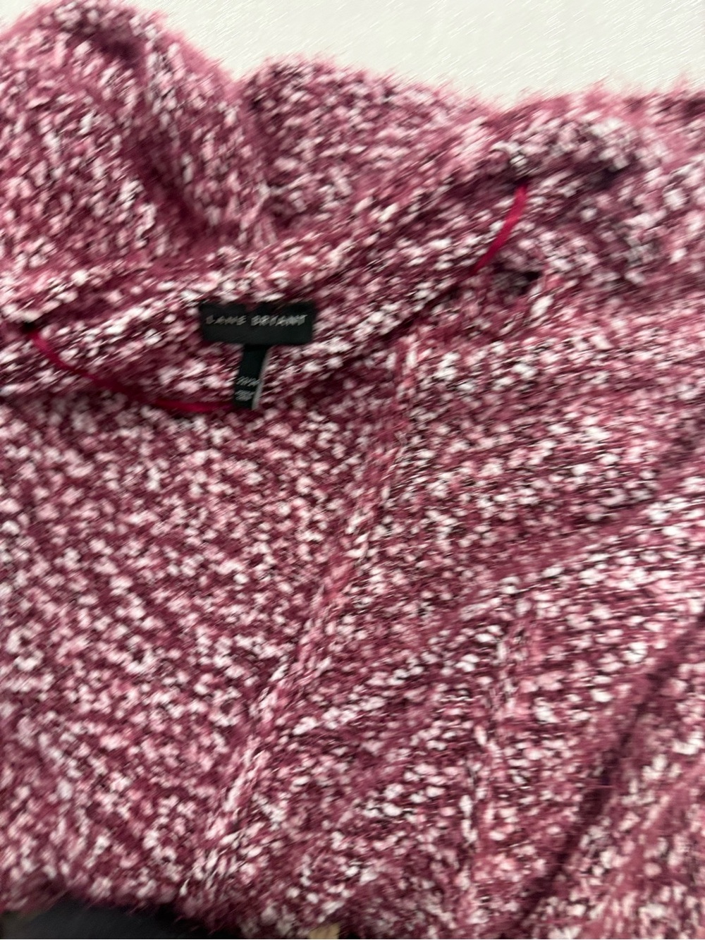 Lane Bryant Marbled Open-Front Cardigan Wine & White Size 22/24 Layering - Picture 9 of 10